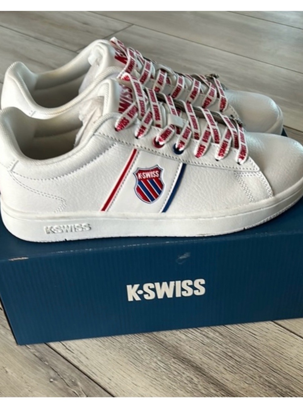 K-Swiss Ramli Court low top sneakers white size 7.5 new